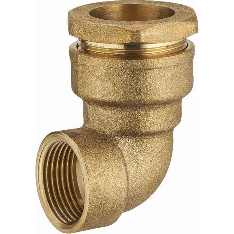 Messing Winkelstück für Polyethylenrohr weiblich F3/4' (20x27) NOYON & THIEBAULT - Ø 25 mm - 1723-2520L1