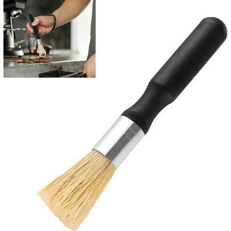1-teilige Barista-Bürste, Kaffeebürste, vegane Reinigungsbürste, Espressomaschinenbürste, Naturborsten und Holzgriff, modernes Design für Siebträger, Barista, Küche (1/5)