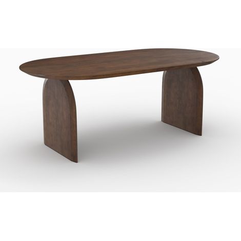 Mesa ovalada en madera de mango maciza 6 plazas - Alix