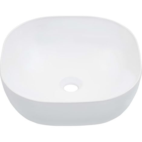 vidaXL Wash Basin 42,5x42,5x14,5 cm Ceramic White