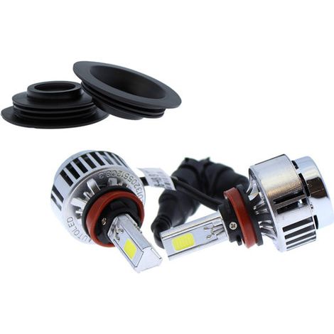 LED-Lampen H8 - H9 - H11 für Auto und Motorrad Yatek, Abblendscheinwerfer, 6000K, 3300 Lumen, 12V, 36 W, Sofortstart