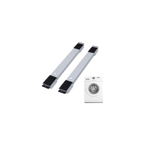 Supporto per lavatrice con blocco fisso, base antiscivolo a 24 ruote - Crezuo