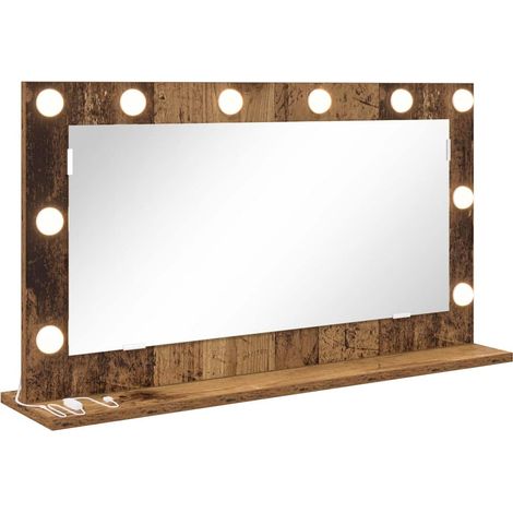 Miroir de vanité Rectangulaire Bois ancien 80 x 45 x 18 cm (1/5)