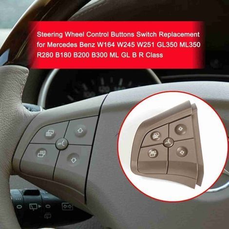 Boutons de commande au volant de remplacement, pour Benz W164 W245 W251 GL350 ML350 R280 B180 B200 B300 ML GL B R classe (1/4)