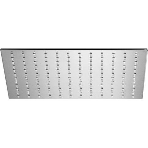 Pomme de douche carrée 250 x 250 mm métal slim chromée - THEWA SF074ACR
