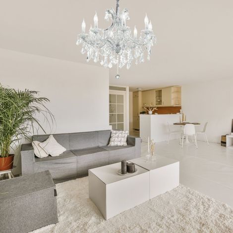 Ideal Lux Napoleon - Suspension à 8 ampoules, chrome (1/2)