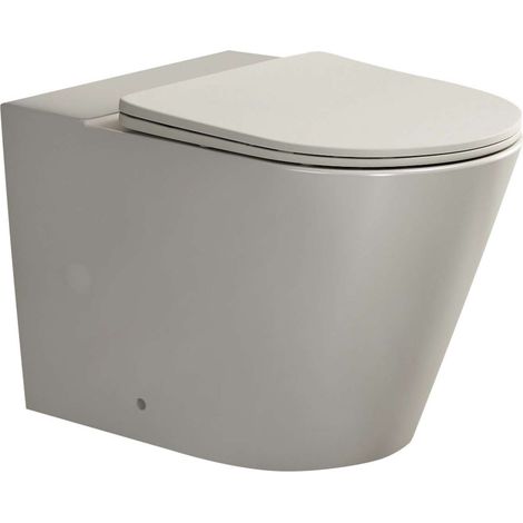 Sapho Paco - Stand-WC-Kombi, Vortex Rimless, Vario-Abgang, ivory PC1012BE-111