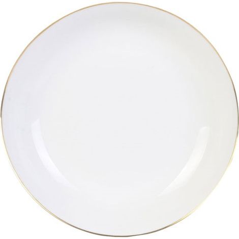 6 tiefe Teller 21 cm Weiß - Royal - Home Deco Factory - Cmp