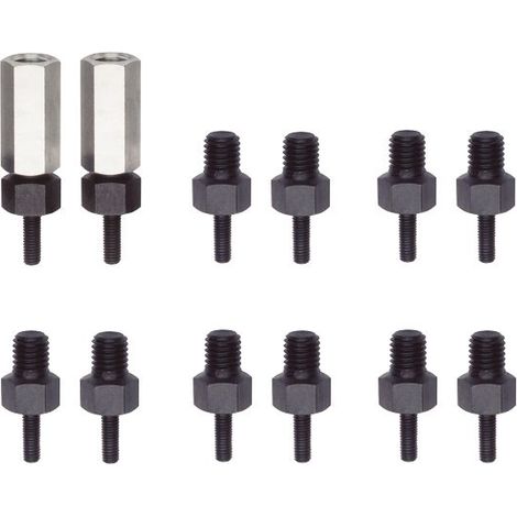 KUKKO 18-2-AS - Jeux complets d'adaptateurs filetés (filetages M8,M10,M12,M14,M16,M18)