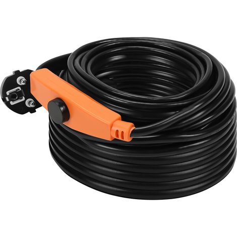Randaco 18m 288W Heizkabel Frostschutz Heizleitung Frostschutzkabel Rohrbegleitheizung selbstregulierend mit Thermostat (1/5)