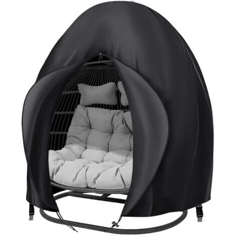 Housse Oeuf Suspendu Extérieur 200230 Deux Personnes Fauteuil Suspendu Couverture Imperméable Protection pour œufs Chaise pour Mobilier Balancelles de Jardin (1/4)