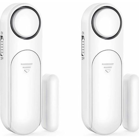 Alarma inalámbrica para el hogar, alarma para puertas y ventanas con 4 modos de funcionamiento y sensor magnético para seguridad infantil (paquete de 2) (1/5)