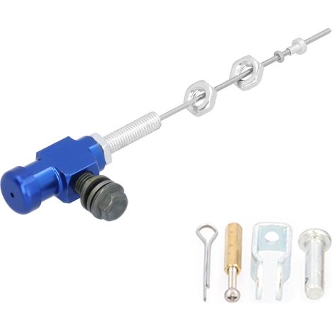 Tige de Pompe d'Embrayage Hydraulique Maître-Cylindre M10x1.25mm Aluminium pour Moto Quad Dirt Bike Bleu (1/5)