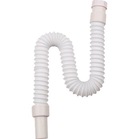 Tubo Di Scarico 1 1/2 Acqua Lungo Sifone Flessibile Lavabo Lavandino Bidet GO169 (1/5)