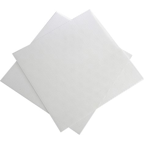 Plaque PP RS PRO Blanc, 500mm x 500mm x 2mm ( Prix pour Paquet de 2 )