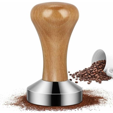 Espresso Tamper, Tasseur de café en acier inoxydable Presse à Café en Acier Inoxydable Barista Espresso Tamper pour Machine à Café(51mm) (1/5)