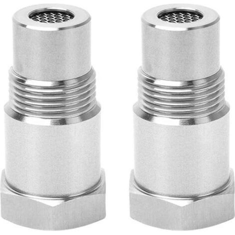 2 Pièces Rallonges de Capteur Détrompeur Lambda M18 x 1,5 mm, Adaptateur de Capteur avec Filtre O2,Capteur d'Oxygène pour Système d'Échappement de Voiture,Universel (1/5)