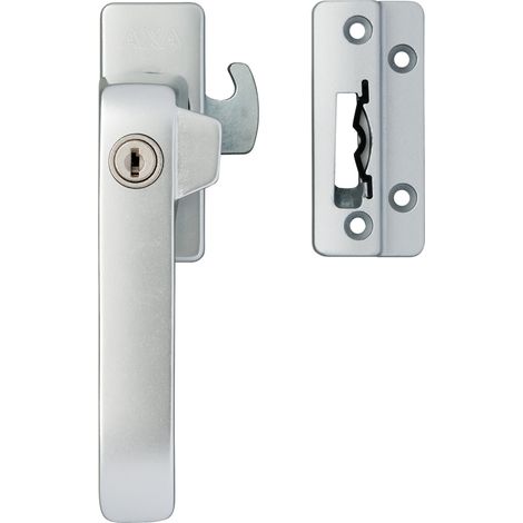 AXA Fensterschloss - Sicherheitsfenstergriff - Zylinder - Links nach außen drehend - Aluminium - gleichschließend (1/5)