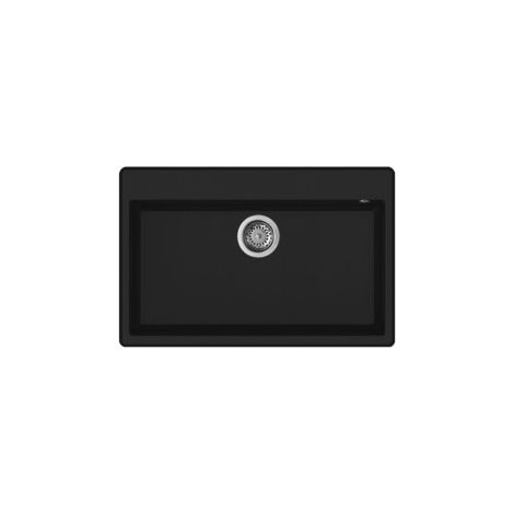 Fregadero Elleci Empotrado 1 Seno Granitek Negro 79x51 LGN13040