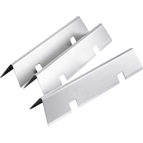 Lot de 3 plaques chauffantes en acier inoxydable, barres aromatisantes pour Weber Spirit II 200 Series, GS4 Grills 2017+, Spirit 200 2013-2017, E/S-210 E/S-220, pièces de rechange résistantes