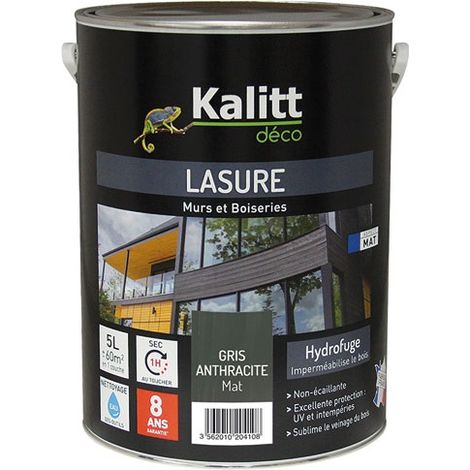 Kalitt Lasure 8 Jahre Die Modernen Grau Anthrazit Acryl M - Kalitt Deco