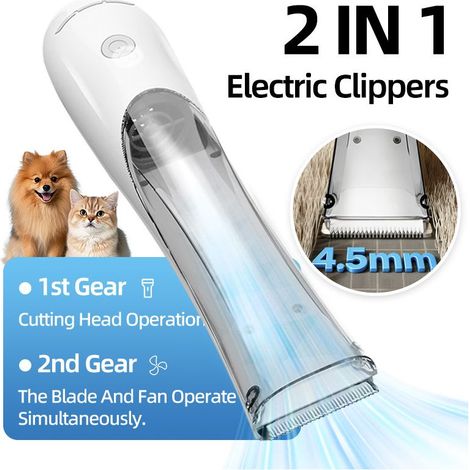 Tondeuse électrique pour animaux domestiques – Tondeuse à poils, pattes et corps – Coupe poil professionnel pour chat et chien (1/3)