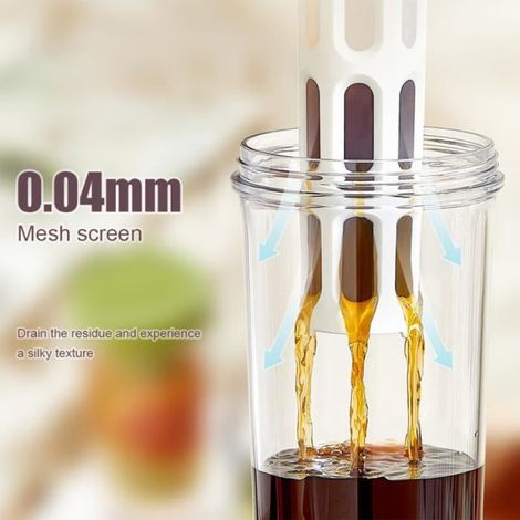 Machine à thé et à café 2 en 1 - GRIS - Infusion à froid - Capacité 1000 ml - Design compact (1/4)