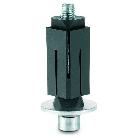 Fixations expansibles 24-27mm pour roulettes - carré - inox - TENTE