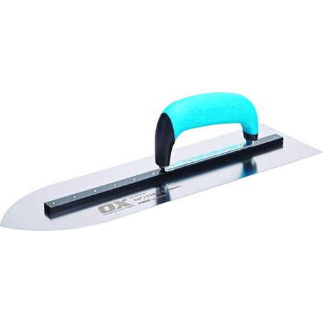 Pointed Flooring Trowel - 16"/400mm - Acier et Aluminium - Noir - Pointe - Outil de Pose de Revêtement de Sol (1/5)