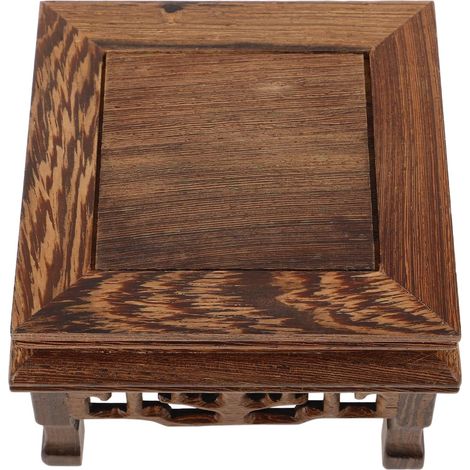 Support en bois pour plantes d'intérieur, taille moyenne, en forme d'aile de poulet. (1/5)