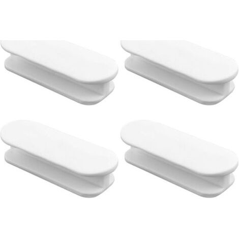 4 poignées de porte de balcon adhésives poignées, poignee de baie vitree coulissante pour porte de balcon intérieure et extérieure