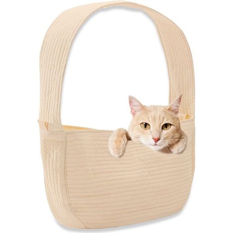 Sangle de transport pour animaux de compagnie (S, marron)