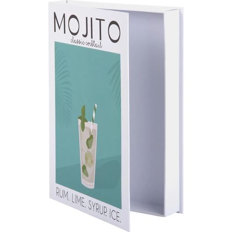 Scatola Portaoggetti a forma di libro Mojito Verde