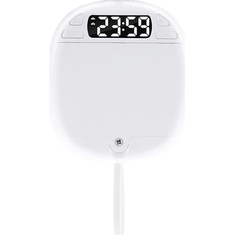Sveglia silenziosa con vibrazione, potente strumento per il risveglio, orologio digitale a LED bianco (batterie non incluse)