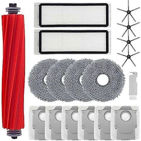 Ensemble d'accessoires pour aspirateur robot Q : lingettes de nettoyage, brosse principale, sacs à poussière et filtre HEPA ( ) (1/5)