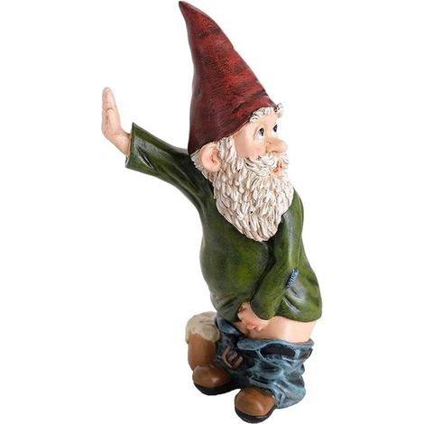 Gartenzwerg, große Gartenfiguren, Gartenfiguren aus Nano-Polyresin, temperaturbeständig, Dekorationen (1/5)