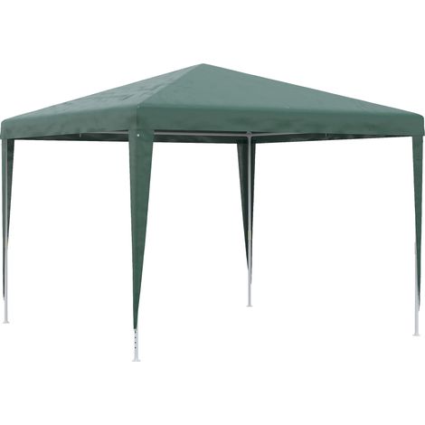 Gazebo 3x3 m portable avec couverture anti-UV vert