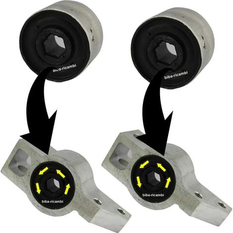 Kit silent block rinforzati 100% bracci anteriori per audi seat skoda volkswagen