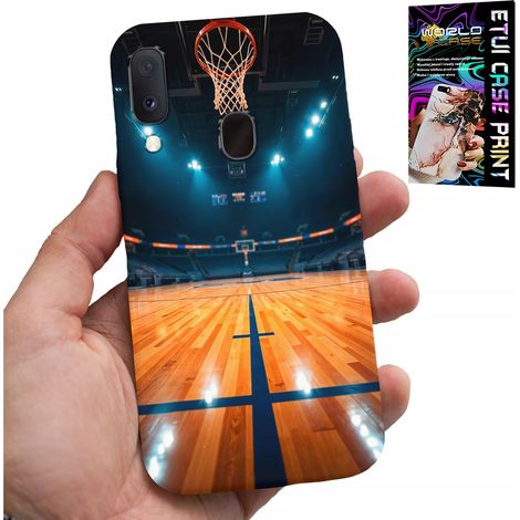 Custodia per Samsung Galaxy A40 - Campo da basket NBA, canestro, motivi per tifosi (1/5)
