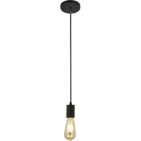 Searchlight Squiggle - Lampadario 1 Luce Nero Opaco, E27 (1/5)