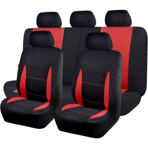 Car Seat Covers for , Car Front and Rear Car Seat Covers Car Seat Cover Sets Protections Accessories,(red) (1/5)