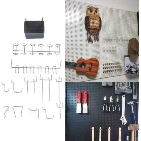 114-teiliges Werkzeugset für Nagelpaneele, klassifiziert als ein Satz Metallhaken für Taschentuchaufbewahrungssysteme. (1/5)