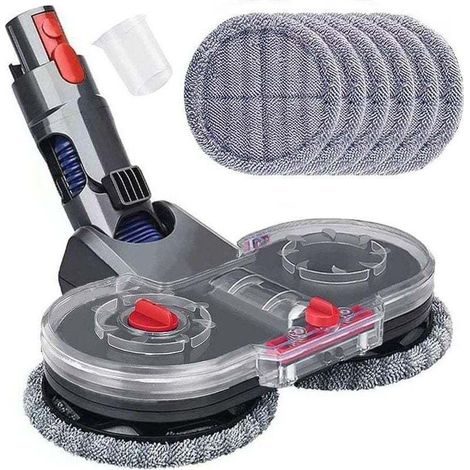 Elektrischer Wischkopf für Dyson V11, V10, V15, V8 und V7 Staubsauger, Kehrkopf mit Wassertank und 6 waschbaren Wischmopps (1/5)