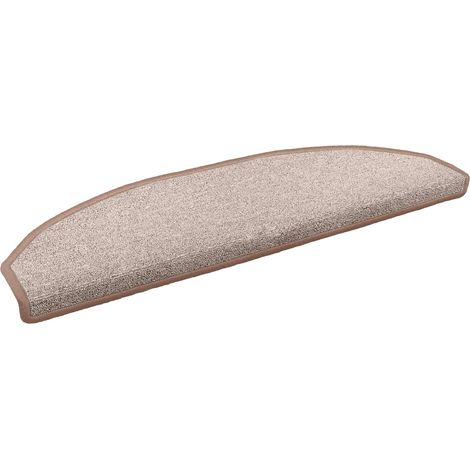 Self-adhesive Stair Mats 15 pcs Light Brown 80 x 24.5 x 3.5 cm vidaXL
