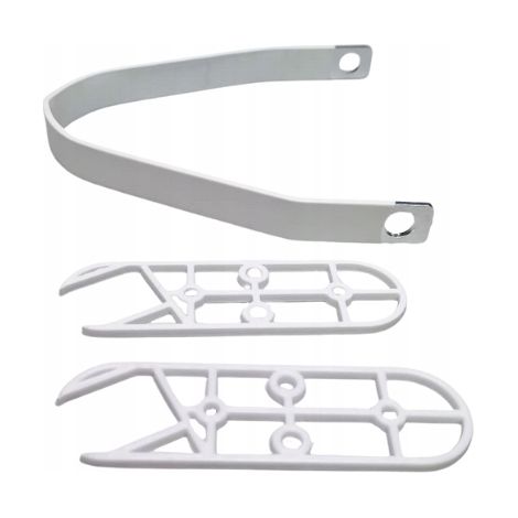 Soporte de guardabarros rígido de aluminio para neumáticos Xiaomi de 10" blanco