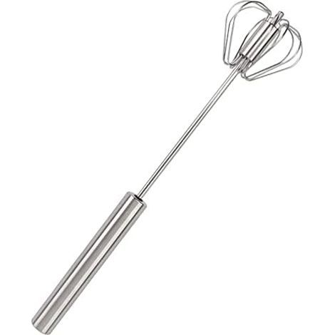 Fouet à oeufs pouces de Long en acier inoxydable Ballon fouet à main mélangeur à poussoir ustensile de cuisine pour le mélange de cuisine en fouettant en agitant (1/4)