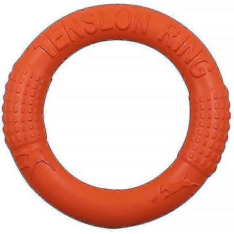 Disques volants pour animaux de compagnie - Jouet flottant résistant aux morsures pour chiens, chiots, jeu d'extérieur et jouet d'entraînement à tirer sur un anneau (1/4)