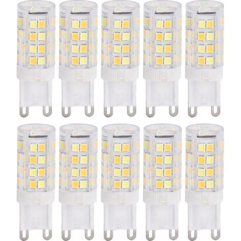 10PCS Ampoule LED G9 5W Dimmable 220V, Remplacement Lampe Halogène pour Lustre, Éclairage Économique (1/5)