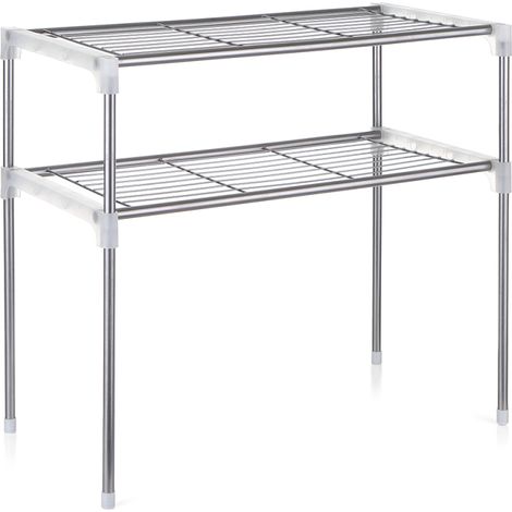 Étagère de rangement multifonctionnelle à 2 niveaux pour cuisine et four à micro-ondes (1/5)