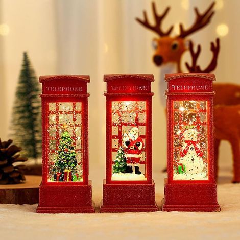 LED-Weihnachtslaternen, Schneemänner, Weihnachtsmänner, Lichterketten für den Weihnachtsbaum, kleine hängende Weihnachtsdekorationen, zauberhafte Lichterketten für Gärten, Terrassen und Schlafzimmer (1/5)